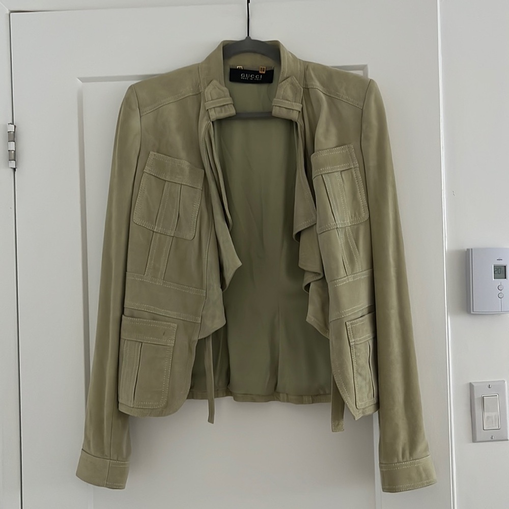 VINTAGE GUCCI TOM FORD SUEDE JACKET - Picture 3 of 9